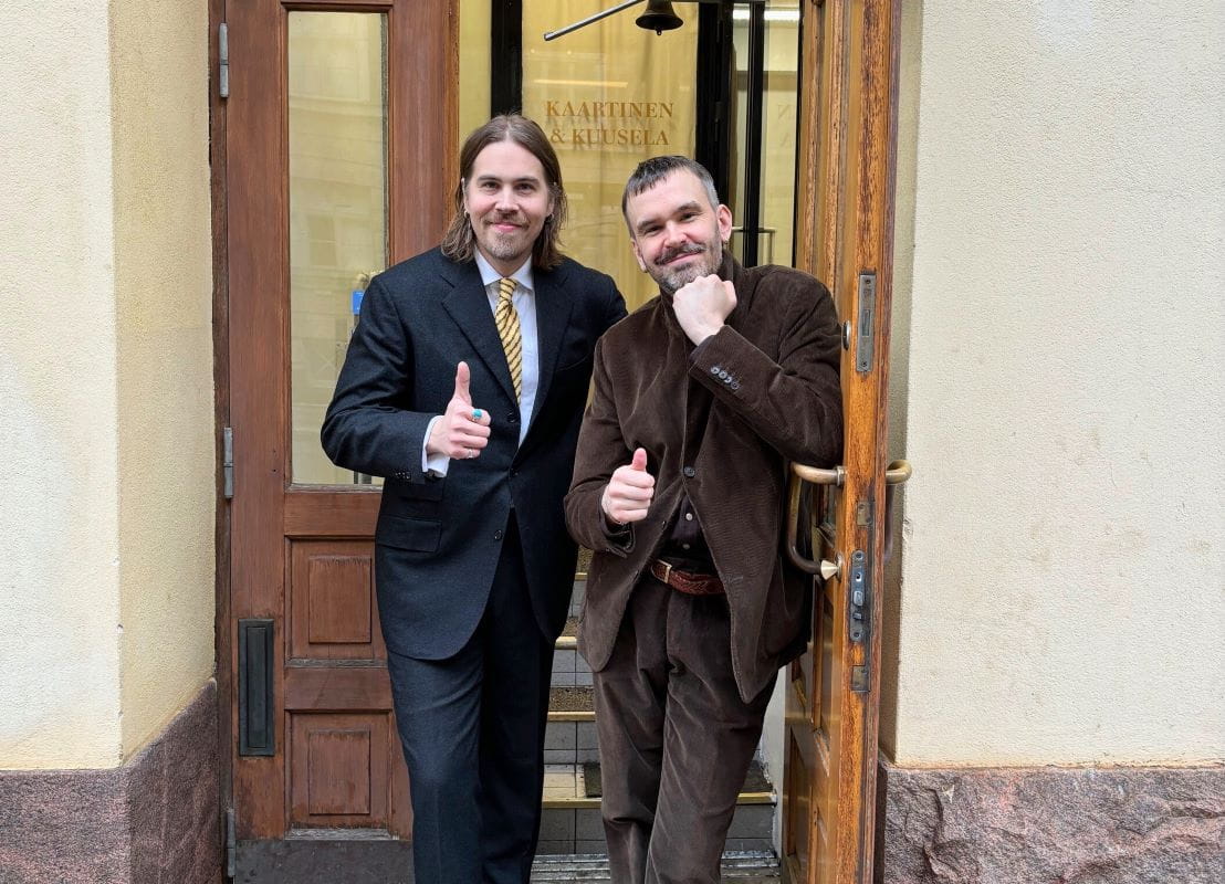 Kuvassa Olli Kaartinen ja Simo Kuusela