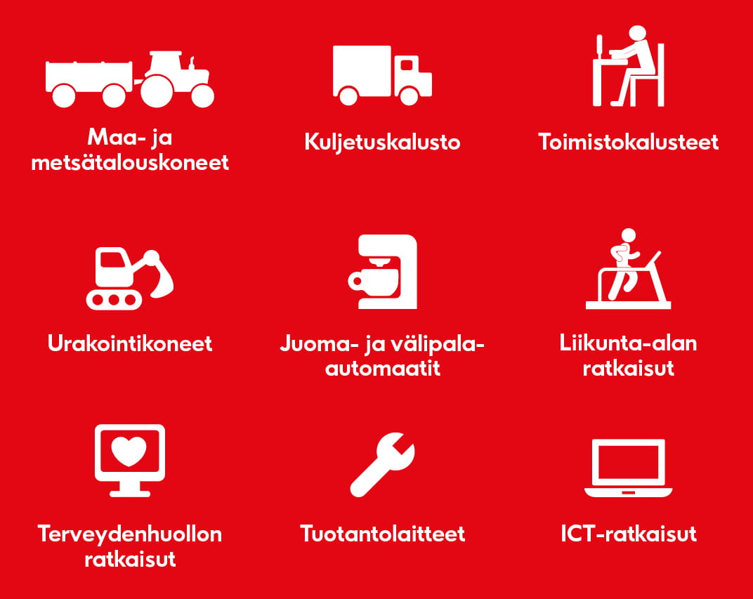 Kuva: Mitä kalustoa voi hankkia leasing-rahoituksella